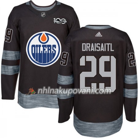Edmonton Oilers Dresy Leon Draisaitl 29 1917-2017 100th Anniversary Adidas Černá Authentic - Pánské Edmonton Oilers Dresy Leon Draisaitl 29 1917-2017 100th Anniversary Adidas Černá Authentic - Pánské